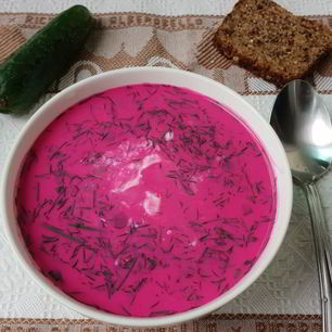 Рецепт Холодного литовского супа за 10 минут