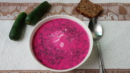 Рецепт холодного литовского супа за 10 минут