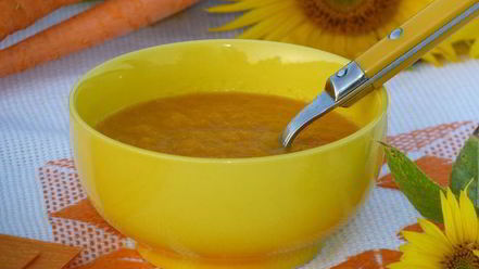 Рецепт холодного морковно-апельсиновый крем-суп