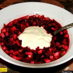 Рецепт Холодного супа ботвинья из свеклы