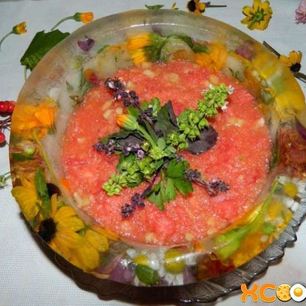 Рецепт Холодного супа Гаспачо из арбуза