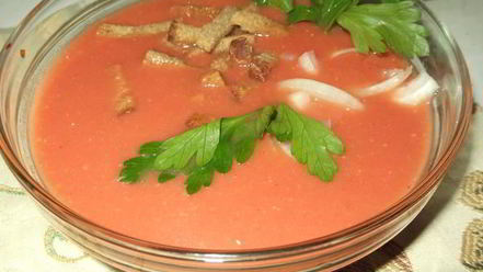 Рецепт холодного супа гаспачо