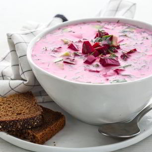 Рецепт Холодного супа из простокваши и свеклы