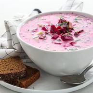 Рецепт Холодного супа из простокваши и свеклы