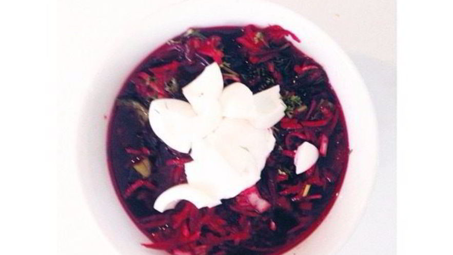 Рецепт холодного супа из свеклы для спортсменов