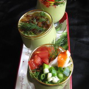 Рецепт Холодного супа-пюре Авокадо и компания