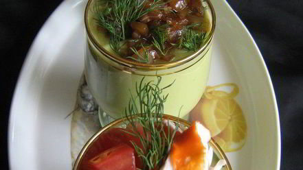 Рецепт холодного супа-пюре авокадо и компания