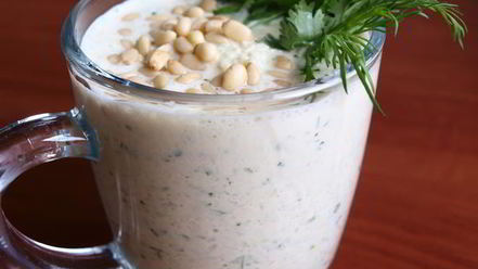 Рецепт холодного супа-пюре из кольраби