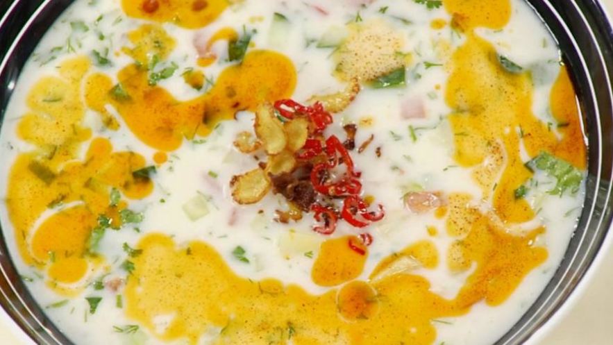 Рецепт холодного супа с курицей