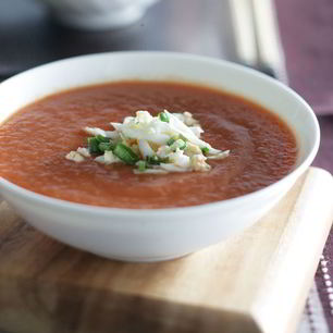 Рецепт Холодного томатного супа со сладким перцем и чили