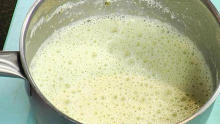 Рецепт супа-крема из спаржи с палтусом холодного копчения