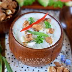 Рецепт Супа Таратор с авокадо и тархуном