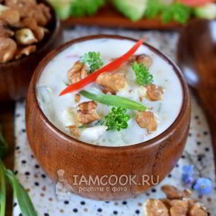 Рецепт Супа Таратор с авокадо и тархуном