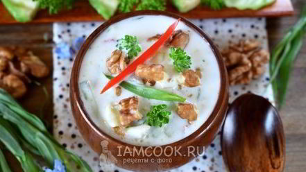 Рецепт супа таратор с авокадо и тархуном