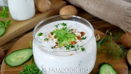 Рецепт Супа Таратор с йогуртом