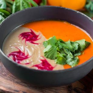 Рецепт Крема-супа из баклажанов и перца