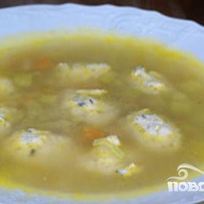 Рецепт Куриного супа с клецками, сельдереем и кабачками