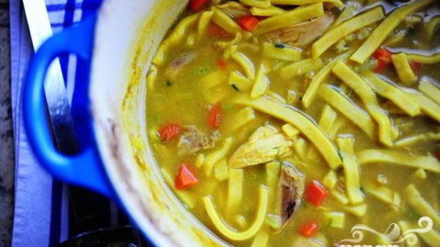 Рецепт куриного супа с лапшой и сельдереем