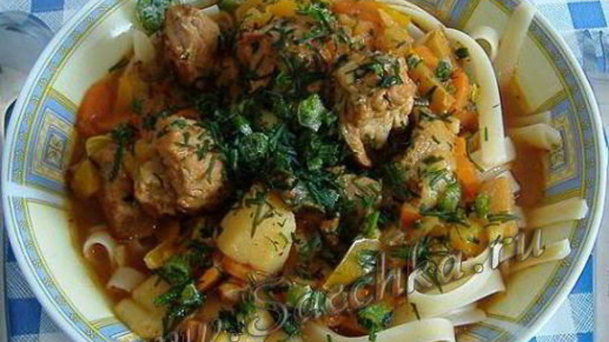 Рецепт лагмана ленивого