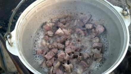 Рецепт лагмана на костре в казане