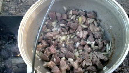 Рецепт лагмана на костре в казане