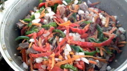 Рецепт лагмана на костре в казане