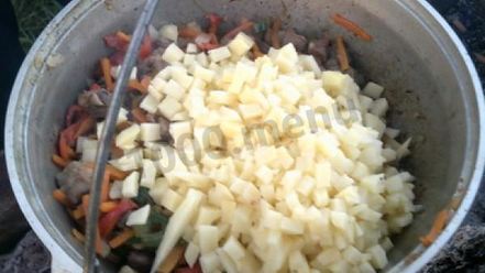 Рецепт лагмана на костре в казане