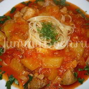 Рецепт Лагмана по-домашнему из мультиварки