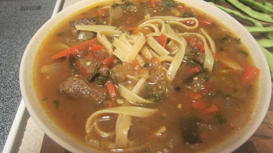 Рецепт лагмана с баклажанами