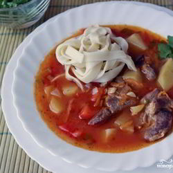 Рецепт Лагмана с овощами