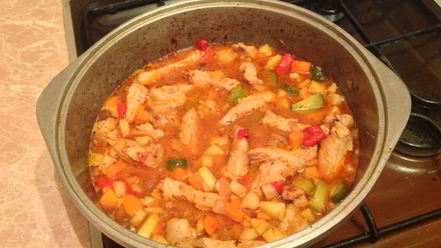 Рецепт лагмана с солеными огурчиками