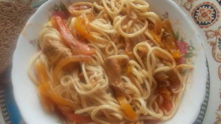 Рецепт лагмана с тянутой лапшой