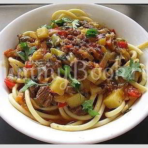 Рецепт Лагмана со спагетти