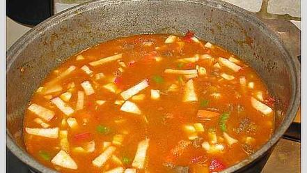 Рецепт лагмана со спагетти