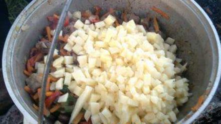 Рецепт лагмана в казане на костре