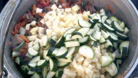 Рецепт лагмана в казане на костре