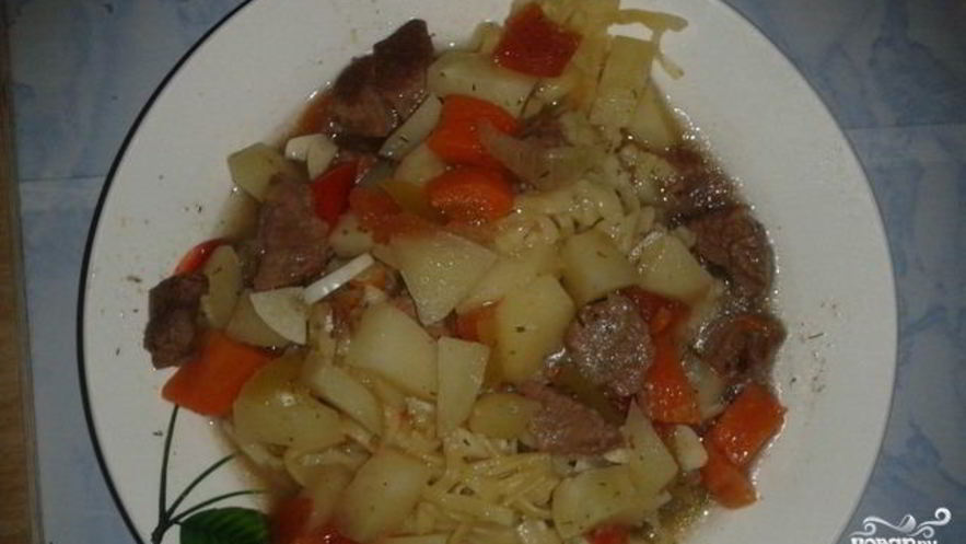 Рецепт лагмана в микроволновке