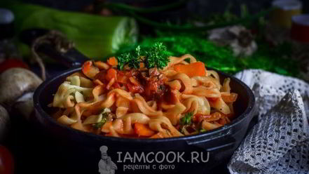 Рецепт постного лагмана