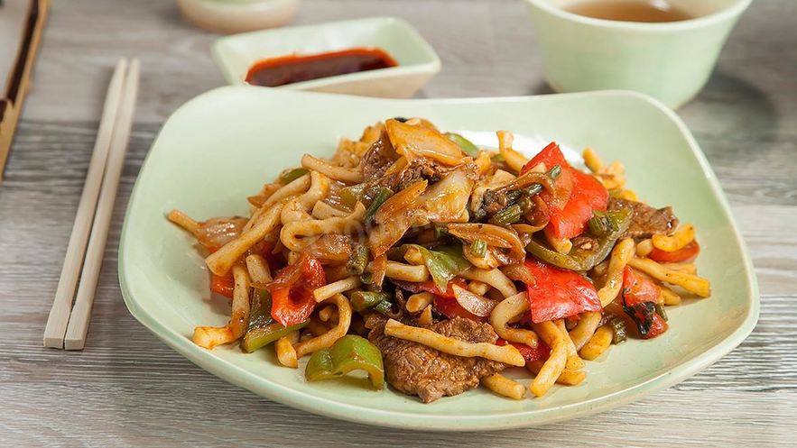 Рецепт цомяна жареного лагман