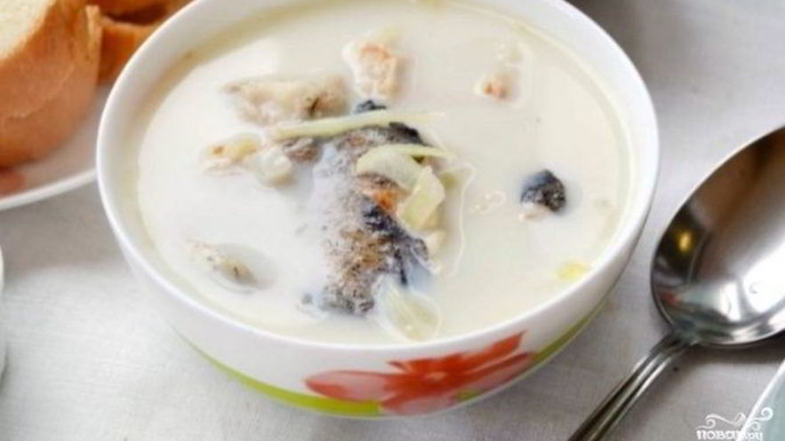 Рецепт латвийского молочного супа с рыбой