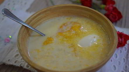 Рецепт молочного рисового супа с курагой