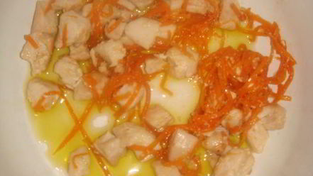 Рецепт молочного супа по-тайски с курочкой, креветками и помидорчиками черри