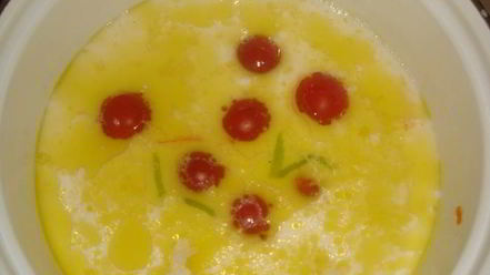 Рецепт молочного супа по-тайски с курочкой, креветками и помидорчиками черри