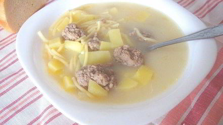 Рецепт молочного супа с фрикадельками