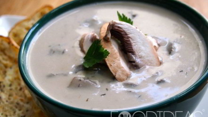 Рецепт молочного супа с грибами