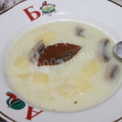 Рецепт Молочного супа с картофелем и грибами
