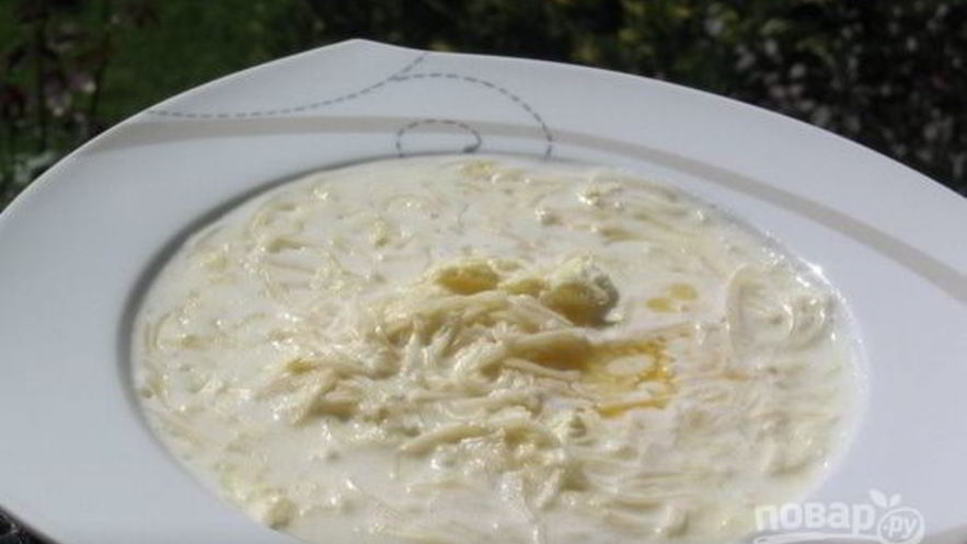 Рецепт молочного супа с лапшой