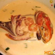 Рецепт Молочного супа с морепродуктами