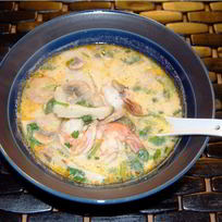 Рецепт Молочного супа с пастой и морскими гребешками