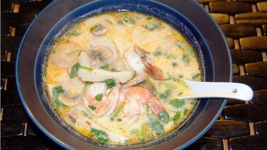 Рецепт молочного супа с пастой и морскими гребешками